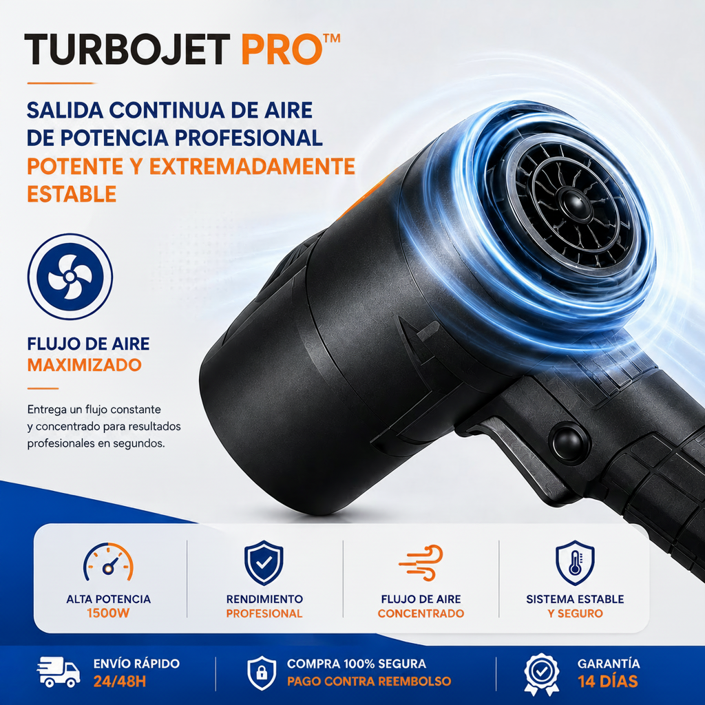 Soplador de Aire Portátil TurboJet Pro™