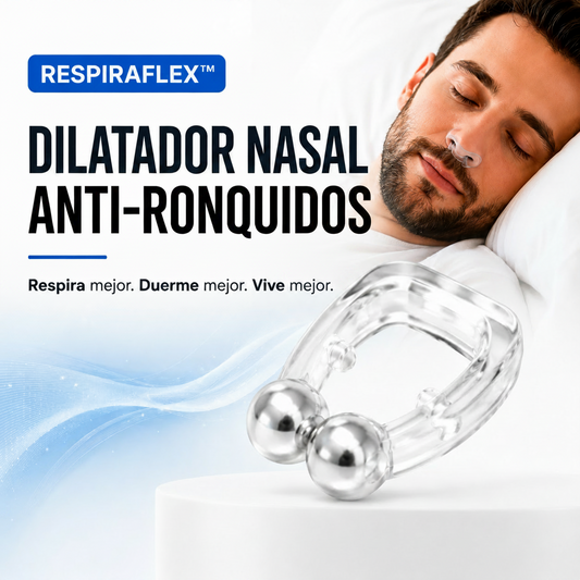 RespiraFlex™ | Dilatador Nasal Magnético Anti-Ronquidos