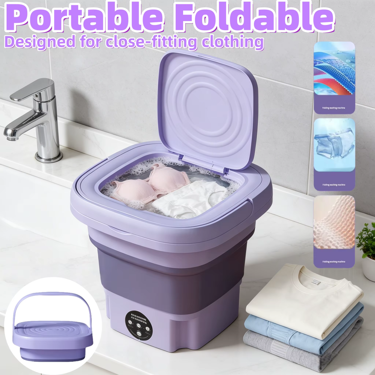 Mini lavadora portátil 9L
